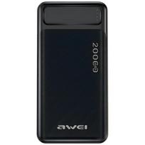 Powerbank Awei P6K 20000Mah 2Xusb/Pd/Micro-Usb Czarny