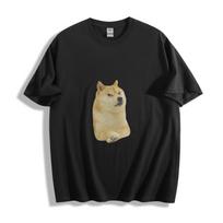 Confused Shiba Inu T-Shirt Mens Womens Tees Top - Quirky Meme Dog Design Unisex Tee S