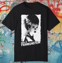 Bride of Frankenstein Shirt Vintage Goth Horror Movie Elsa Lanchester Tee M