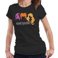 Hocus Pocus Tshirt Sistaaas Fitted Ladies Sanderson Sisters Witch Halloween 3XL