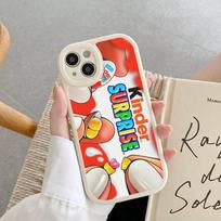 Trolly Egg KINDER JOY Surprise Phone Case Leather For IPhone 16 15 14 13 12 11 Pro Max Plus Matte Cover iphone XS