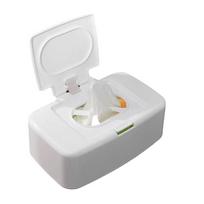 Wet Tissue Box Wipe Dispenser Portable Wipes Napkin Storage Box Holder Container MIT white