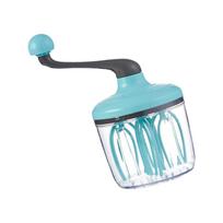 Plastic Hand Mixer with Ergonomic Handle Multifuntional Kitchen Tool Suitable for Comfortable and Fast Eggs Beating žalia