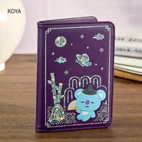 BT21 KOYA – BTS riboto leidimo aukščiausios kokybės K-Edition perlamutrinis paso dėklas (Mokyklinis ir biuro naudojimas