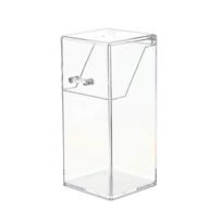 Transparent Flip-Top Acrylic Dustproof Makeup Brush and Pen Holder skaidri