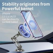 Magsafe stiprus magnetinis automobilinio telefono laikiklis Secure 360 ​​rotacinis sulankstomas mobiliojo telefono laikiklis GPS navigacijos laikiklio laikiklis prietaisų skydeliui arba priekiniam stiklui