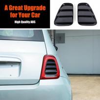 Blizgios juodos galinių žibintų grotelių apdailos dangtelis Fiat 500 Abarth 595 695 16+