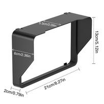 368G Motociklo prietaisų skydelio spidometro saulės skydelio dangtelis Anti-Glare ekrano plėvelės apsauga Motociklo spidometro apsauga nuo akinimo juoda
