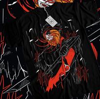 Obito Uchiha T-Shirt Tobi Akatsuki Naruto Japanese Anime Black Shirt All Size M