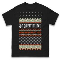 Jagermeister geriausiai mėgaujamasi esant -18 Kalėdiniai marškinėliai T-shirt Vyriški Moteriški Unisex Viršutiniai drabužiai T-shirtai 4XL