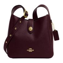Coach Rankinė per petį Signature Drobė Bordo Raudona Kasdieniam Važiavimui CW002-IMMER Basic Set (Bag+Dust Bag)