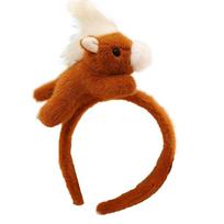 Mascot 2026 New Year Headband Pony New Year Headpiece Horse Hair Hoop  Children balta