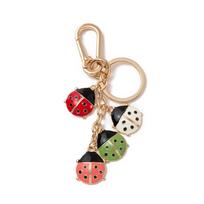 Ladybug Small Fish Key Chain Elegant Bag Pendant Cute Braided Rope Bag Charm  Gift Ladybug