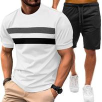 Men's All Match Relaxed Fit Short Sleeve And Shorts Set S balta