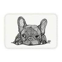 French Bulldog Door Mat with  NOPE  Funny Pattern Non-slip Entrance Rug for Home Decor Dog Lovers Collection 40cm x 60cm