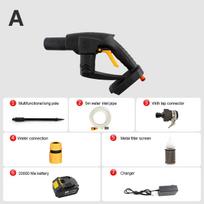 21V Lithium Battery Charging Portable Water Gun with Water Pipe Auto Wash Tools Car Cleaning Parts Wireless Car Washing Machine A Type