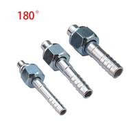 #6 #8 #10 AC Barb Fitting Aluminium 180 / 90 / 45 Degree O-Ring Female Thread 5/8 -18 3/4 -16 7/8 -14 for Air Conditioning Hose 180 Degree