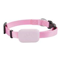 Dog Cat GPS Tracker - Adjustable Collar, CR2032 Battery, Lost Pet Finder, Waterproof, Works with iPhone Android, No Monthly Fee rožinė