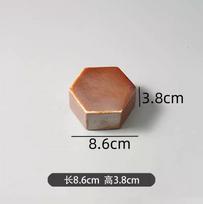 Hexagonal Ceramic Dining Plate Dessert Plate Sushi Plates Sting Disc Western Style Steak Plates Dim Sum Dish Fruit Bowl Tray