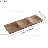Walnut Dim Sum Plate Dried Fruit Tray Snack Bowl Dessert Plates Fruit Plate Candy Dish Refreshments Tray Bread Plates Wood Trays