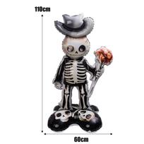 Halloween Balloon Giant Ghost Pumpkin Skull Castle Aluminum Film Standing Balloon for Halloween Party Yard Garden Scary Decor Detail Page