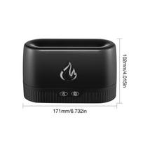 Realistic Flame Aroma Diffuser & Humidifier: 7-Color LED Night Light with Mist for Indoor Mood Lighting juoda