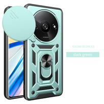 For Xiaomi Poco C61 Case Poco C61 Cover Poco C61 Magnetic Ring Holder Armor Phone Case Slide Camera Protect Back Cover Poco C61