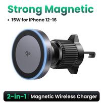UGREEN Qi2 25W 15W Magnetic Car Phone Holder Wireless Charger Stand For iPhone 17 16 15 Pro Max Charging for Magsafe Car Charger Qi2 15W