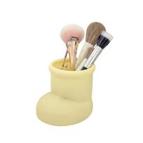 Creative Boot Shaped Pen Holder Desk Organizer Decorative Desktop Storage Container for Office and Home Use one size smėlis