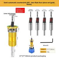 Countersink Drill Set with Adjustable Hex Screw Slot for Multiple Diameter Settings and Efficient Chip Removal auksas