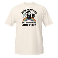 Funny Undiagnosed Grim Reaper Rainbow T-Shirt | Dark Humor Skeleton Cat Tee S įvairiaspalvis