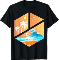 Surfboarder Surfer Retro Vintage Classic Surfing Surfboard T-Shirt S įvairiaspalvis