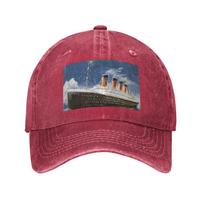 The most popular ship of all times Titanic Denim Fabric Cap Casual Baseball Caps Adjustable Hat Summer Unisex Baseball Hats One Size