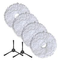 Mop Cloth Pack for EUREKA V15 Pro and J15 Robot Vacuums 4 or 10 Pieces with Side Brushes for Effective Maintenance