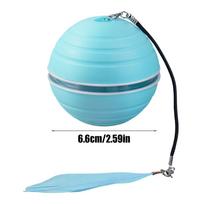 Cat Ball Automatic Moving Smart Kitten Training Supplies Interactive Cat Ball For Indoor Enrichment Party Festival Puppy dangaus mėlyna spalva