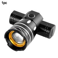 Zoomable T6 Bicycle Front Light LED Bike Headlight Rechargeable 3 Lighting Modes Lamp Cycling Flashlight MTB Accessories 13181