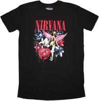 Ladies Nirvana in Utero Collage Dress Fit Official Tee T-Shirt Womens Girls S įvairiaspalvis