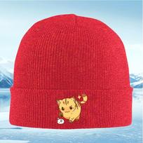 Cute cat angry paw cute star tail Unisex Women Unisex Knitted Hat Beanie Pullover Cap Winter Thermal Warm Christmas Outdoor Cycling