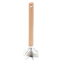 304 Stainless Steel Meat Chopper 11 Inch 6 Blade Ground Beef Masher Ground Beef Chopper Tool for Kitchen Cooking Vegetable