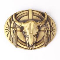 „Bull Skull“ diržo sagtis „Pasidaryk pats“ diržo komponentai Vakarų džinsinio sunkaus metalo roko stiliaus diržo sagtis auksas