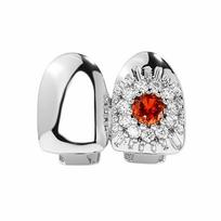 Removable Rhinestone Tooth Caps Bling Charm Teeth Grillz Gift Dental Grills  Tooth Socket sidabras