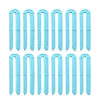 12Pcs U-shaped Perming Insulation Clip High Temperature Barber Perm Hair Pad  Hair Perming mėlyna