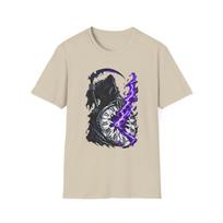 Grim Reaper Occult Horror Broken Clock Time Relic Unisex Softstyle T-Shirt S įvairiaspalvis