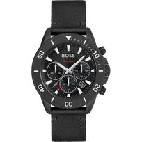 Hugo Boss 1513918 Admiral Black Chronograph Men's Watch 46 mm juoda