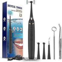 Remover For Teeth, Ultrasonic Tooth Tartar Remover, Electric Tooth Calculus Remover Teeth Cleaning Kit With 3 Adjab