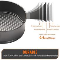 3pcs Removable Bottom Springform Pan Set Non-Stick Cheesecake Pan Set Baking Tool  Party Baking 18-20-22cm