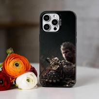 Black Myth WuKong Phone Case For iPhone 17,16,15,14,13,12,11 Plus,Pro Max,XS,Colored Silver Plated Inside Cover iPhone11PROMAX