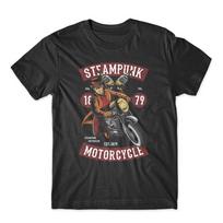 Steampunk Motorcycle T-Shirt Mens Womens Tees Top 100% Cotton Premium Tee NEW 4XL