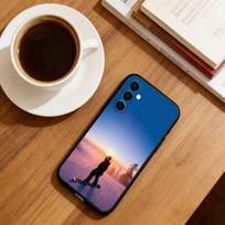 Skiing Snow Snowboard Ski Phone Case Black Silicone Soft For Samsung Galaxy A73,A72,A71,A70,A53,A52,A51 Samsung a30 a20