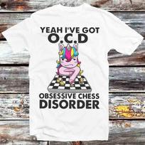 Unicorn Yeah I've Got Ocd Obsessive Chess Disorder Shirt T Shirt Mens Womens Tees Top B1331 2XL